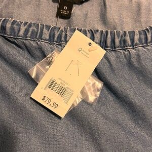 Blue Denim sleeveless jumpsuit